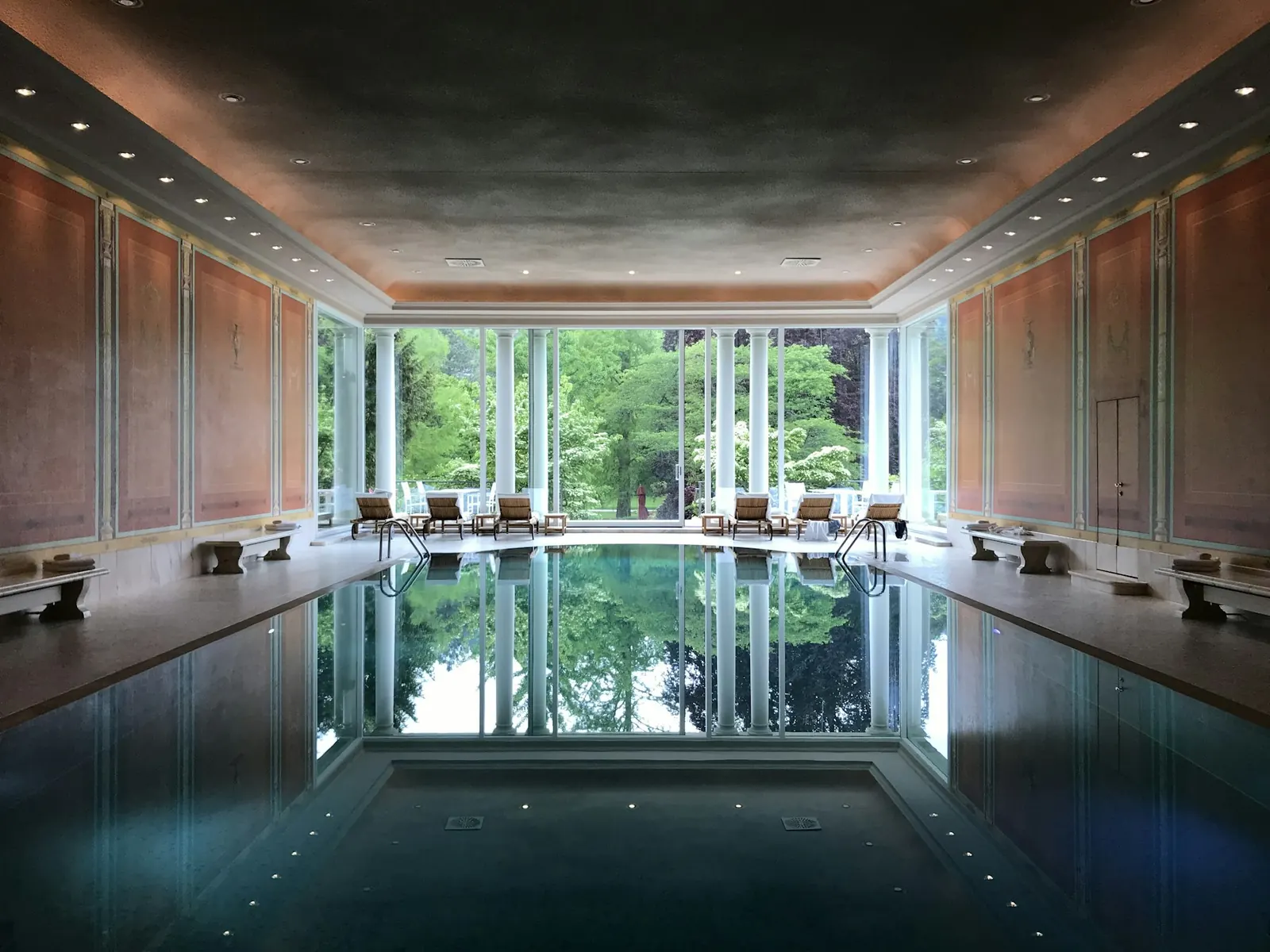 Indoor spa pool, an off-property spa day idea
